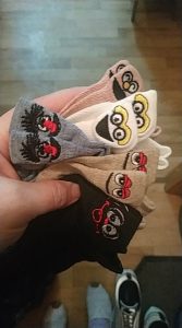 Embroidered Cartoon Women Socks (5 Pari) photo review