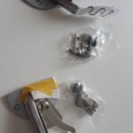 Revue de photos du dossier de bord courbe de reliure de machine à coudre