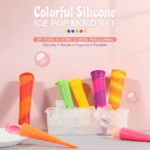 Colorful Silicone Ice Pop Mold Set (1)