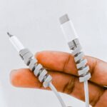 Économiseur de câble en spirale pliable, 6 pièces, revue de photos