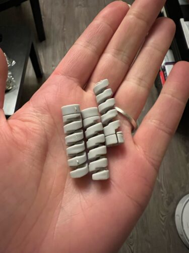 Économiseur de câble en spirale pliable, 6 pièces, revue de photos