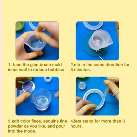 DIY Handmade Crystal Glue Mold Set (83pcs) 10