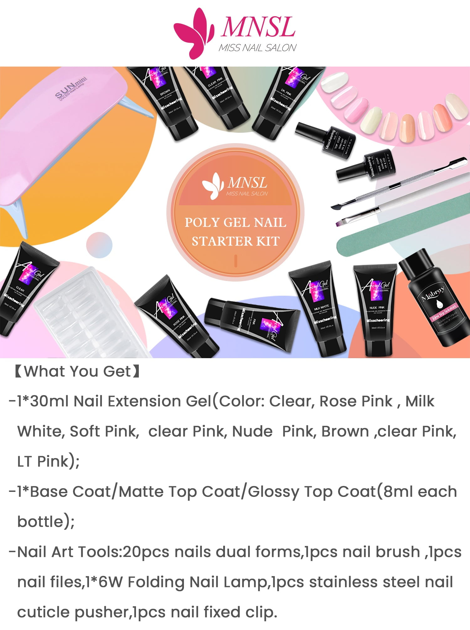 Acrylic Gel Kits Poly Gel Nail Set 31